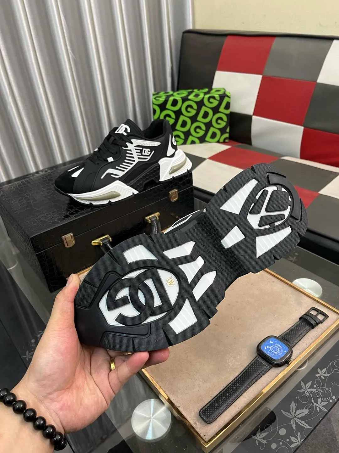 Men's men's shoes💰560⌚️⌚️DG "Dolce & Gabbana" low-top casual shoes Regular size: 35-46 Product material: Upper imported cowhide stitching fabric, breathable lining, original outsole